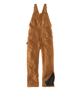 CTT104393 - Tall Firm Duck Insulated Bib Overalls