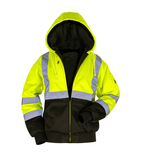 ICO-B-011 - ANSI 3 Thermal Lined Hoodie - Solid Stripe