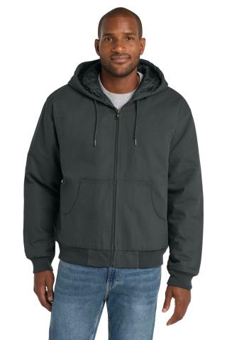 Duck Cloth Hooded Work Jacket