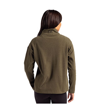 Ladies Hunts Point Eco Textured Fleece Recycled Snap Pullover