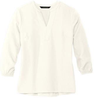 MM2011 - Women's Stretch Crepe 3/4-Sleeve Blouse