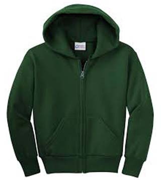 Youth Full Zip Hooded Sweatshirt
